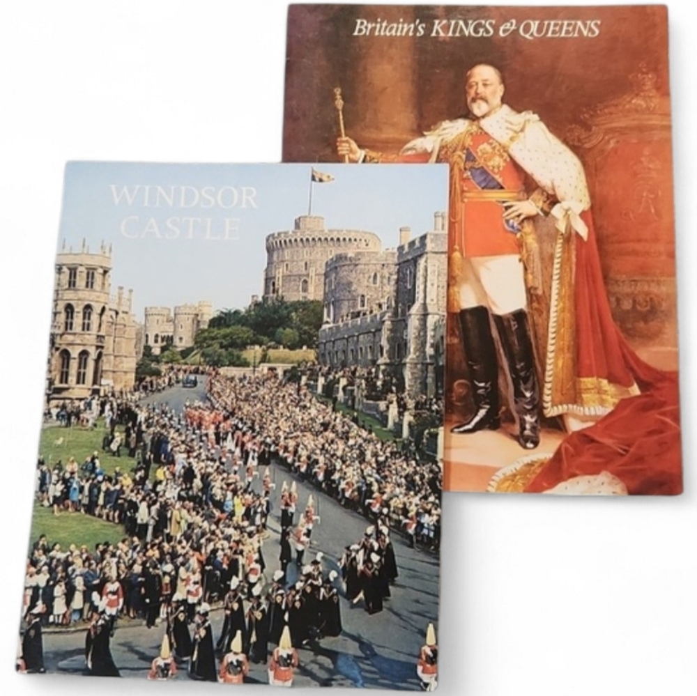 1970s Vintage UK Tourist Pitkin Pictorials Booklets Kings Queens Windsor Castle
